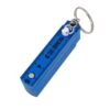 0.5m 10-fold Drawing Measuring Plastic Folding Ruler Portable Keychain