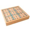 Wooden Number Place 9x9 Grid Game Board, Educational Tabletop Game For Kids & Adults To Cultivate Logical Thinking