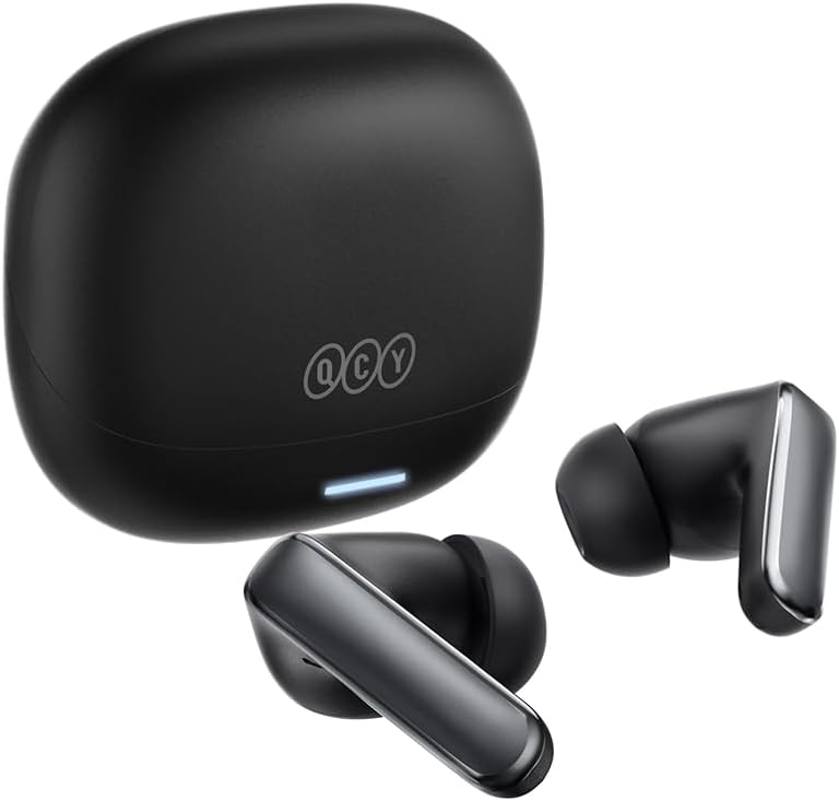 QCY Melobuds N65 TWS Bluetooth Earphones, 60dB AI ANC, LDAC Hi-Res IMU Room Sound, 8 ENC Microphones, Bluetooth 6.0 Multipoint, 45ms Gaming Latency, 50 Hours Battery, IPX5 Sport Water Protection