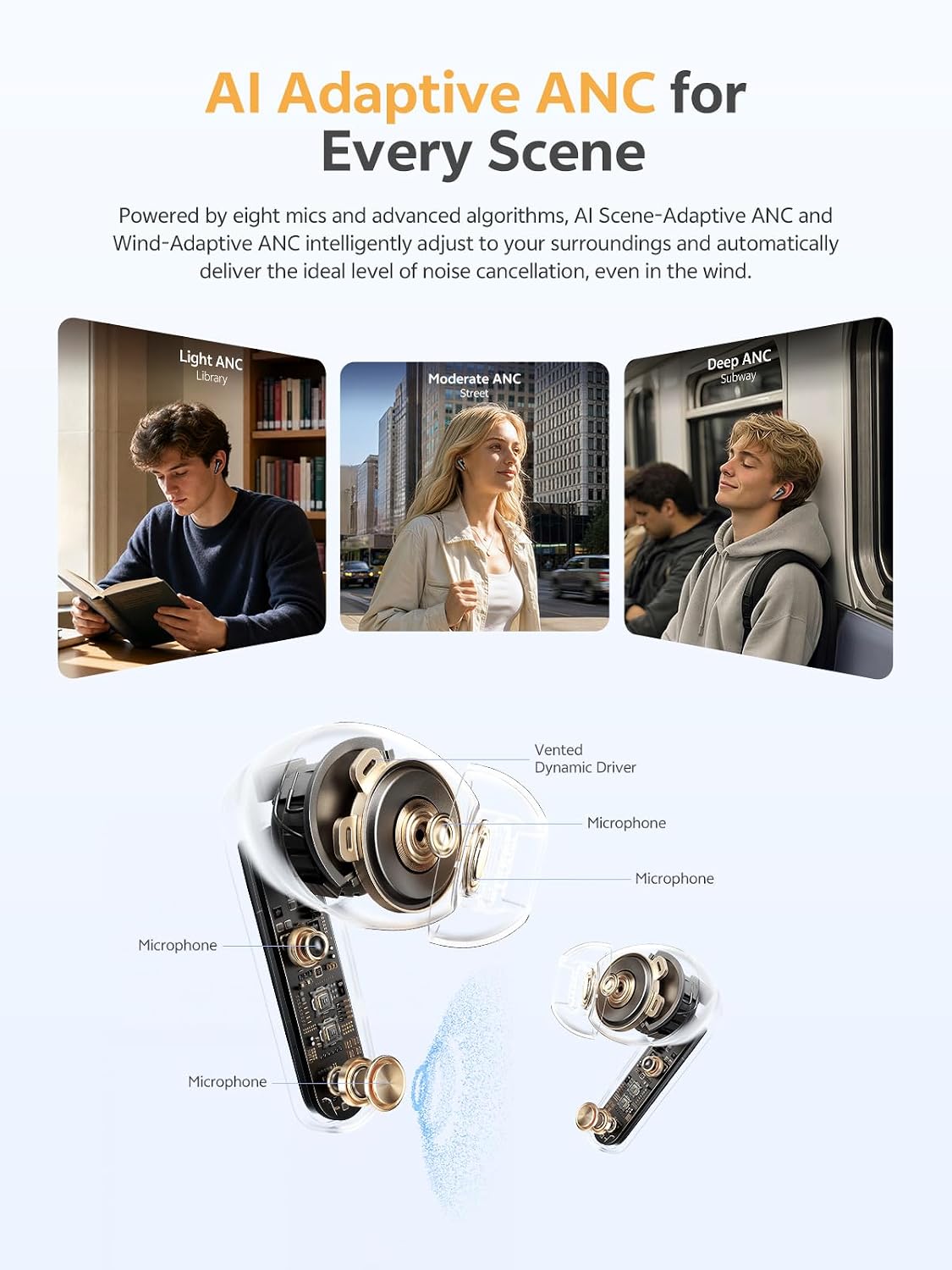 71xFK4vhV0L._AC_SL1500_ QCY Melobuds N65 TWS Bluetooth Earphones, 60dB AI ANC, LDAC Hi-Res IMU Room Sound, 8 ENC Microphones, Bluetooth 6.0 Multipoint, 45ms Gaming Latency, 50 Hours Battery, IPX5 Sport Water Protection