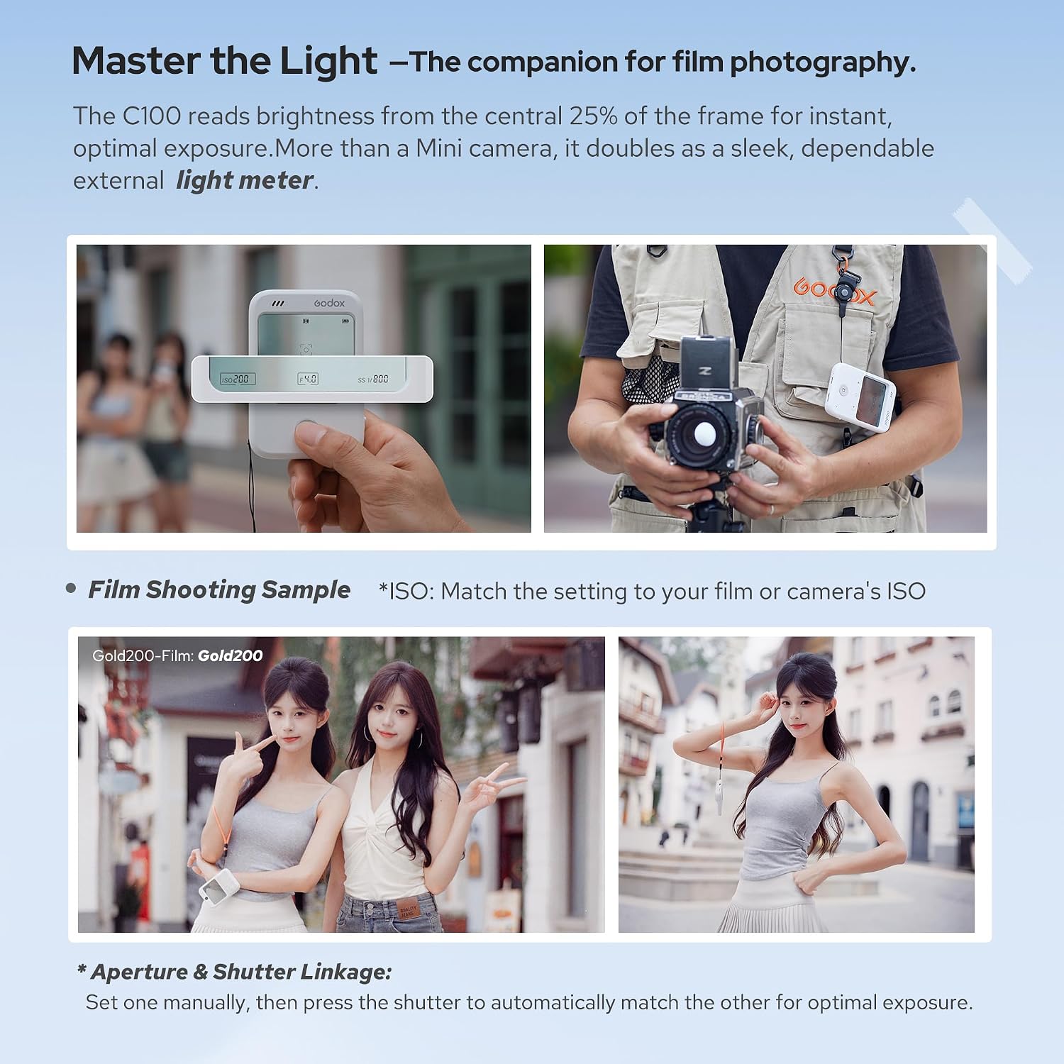 81dJzs-V2gL._AC_SL1500_ Godox C100 Light Meter Camera with Transparent Viewfinder and OTG Support | Optical Viewfinder with Seamless HUD Display 4 Aspect Ratios for Portraits,Street Mobile Photography