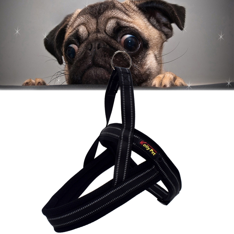 Pet Dogs A7 Reflective Polyester Chest Harness Lead Leash Traction Big Dogs Safety Chain Rope Collar, Size: M, 2.5*60*74cm, Size: M, 2.5*60*74cm