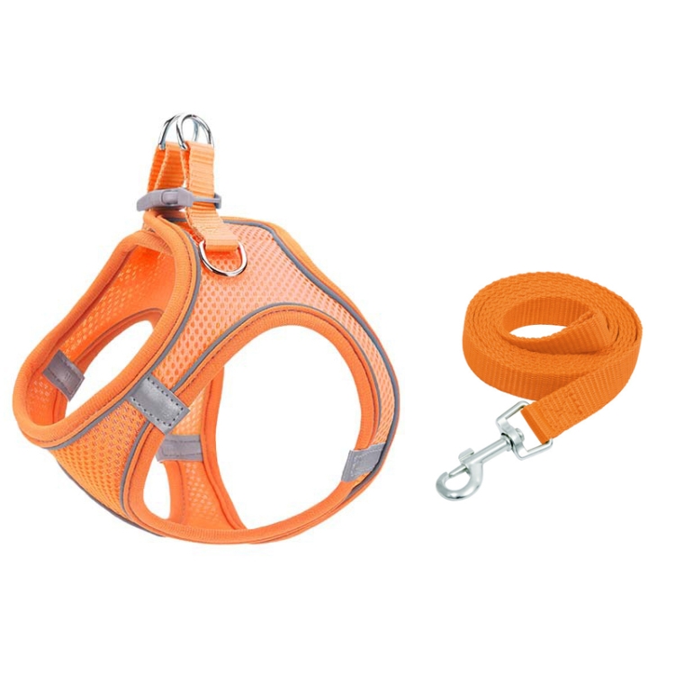 TM050 Pet Chest Strap Vest Type Breathable Reflective Traction Rope, XXXS, XXS, XS