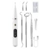 Pet Ultrasonic Teeth Cleaner Dog Tooth Brushing Kit Plaque Tartar Remover Dental Care Tool, With 3pcs Kit (White), With 3pcs Kit (Black), With Gift Box Oral Mirror (White), With Gift Box Oral Mirror (Black)