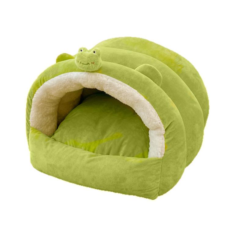 Thickened Warm Semi-Enclosed Cat Bed for Winter, 36x36x32cm, 48x40x38cm, 55x50x36cm