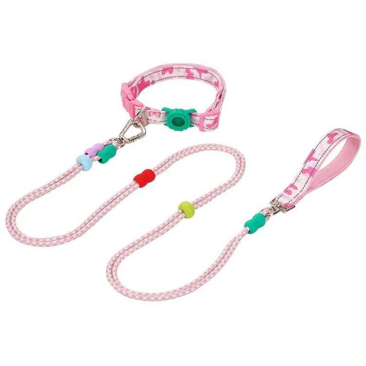 Pet Double-section P-shaped Leash Multi-functional Collar Walking Lead, S, M
