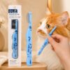Mini Pet Facial and Eye Comb 0.35mm Fine Tooth Flea Comb with Curved Safety Metal Pins