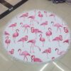 Microfiber Round Tassels Printed Beach Blanket Pool Beach Throw Towel Yoga Picnic Mat, Size: 150 x 150cm, Printed Beach Blanket