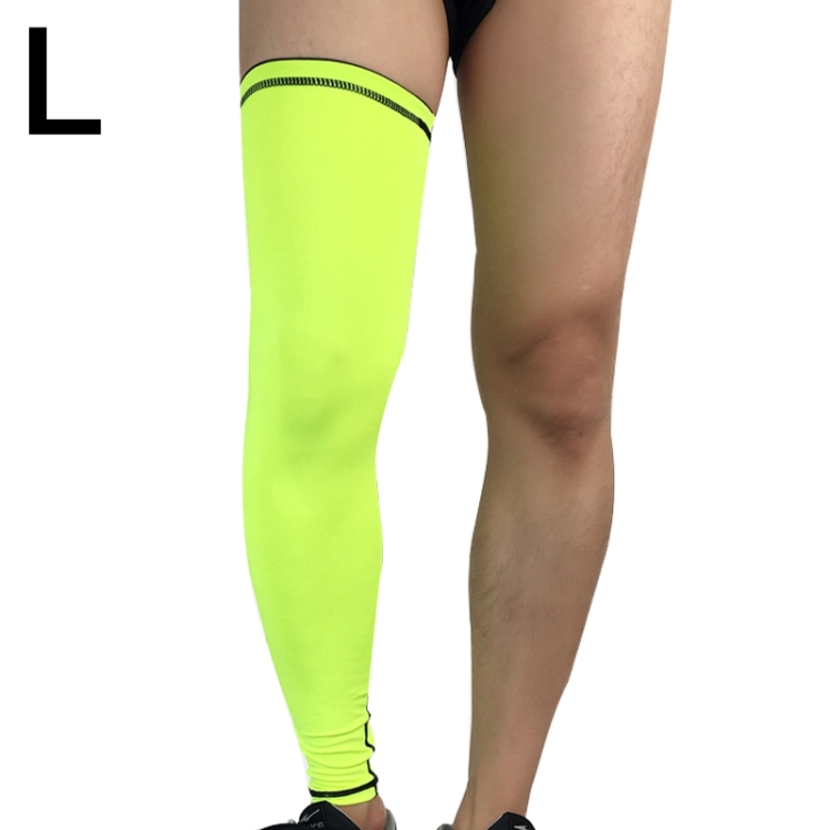 Outdoor Basketball Badminton Sports Knee Pad Riding Running Gear Long Breathable Protection Legs Pantyhose, Size: L, Size: L