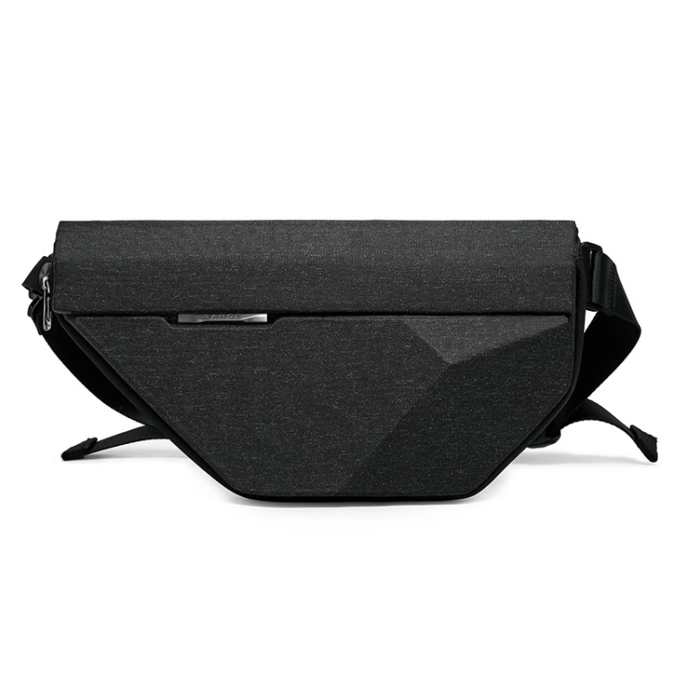 Bange BG-7502 Men Pyramid Hard Shell Waterproof Crossbody Chest Bag, Size: 35 x 18 x 5cm, 35 x 18 x 5cm(Black)