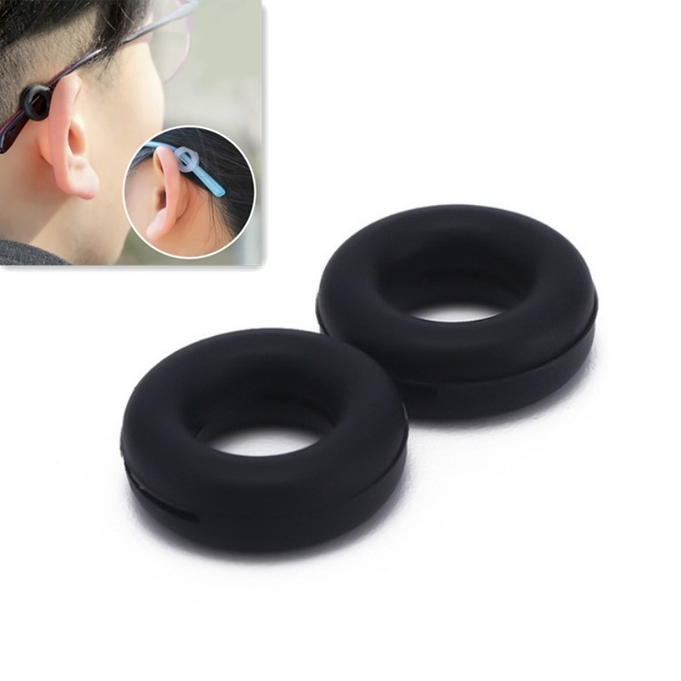 5 Pairs Glasses Ear Hooks Round Anti Slip Silicone Grips Eyeglasses Accessories