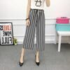 Wide Leg Pants Female Summer High Waist Was Thin Ladies Casual Pants, M