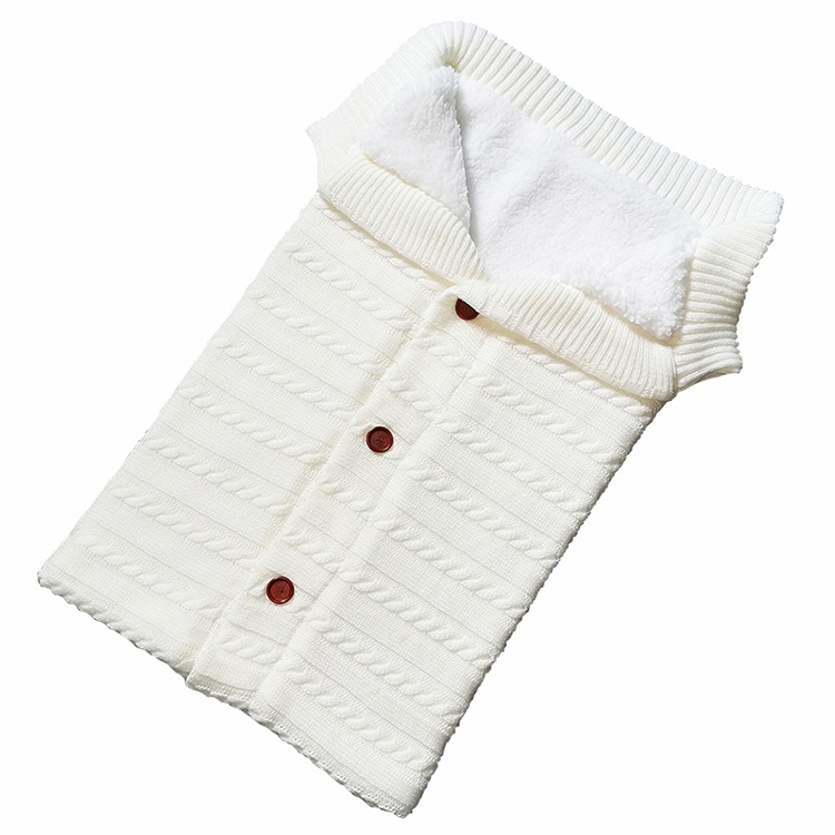 Warm Soft Cotton Knitting Envelope Newborn Baby Sleeping Bag