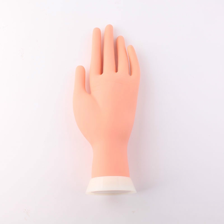 Manicure Practice Artificial Hand Model Simulated Hand Display Model, Positionable, Not Bendable