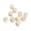 10 PCS 6 Sided Blank Wood Dice Party Family DIY Games Printing Engraving Kid Toys, 1.8cm