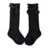 Kids Socks Toddlers Girls Big Bow Knee High Long Soft Cotton Lace baby Socks, S, M, L