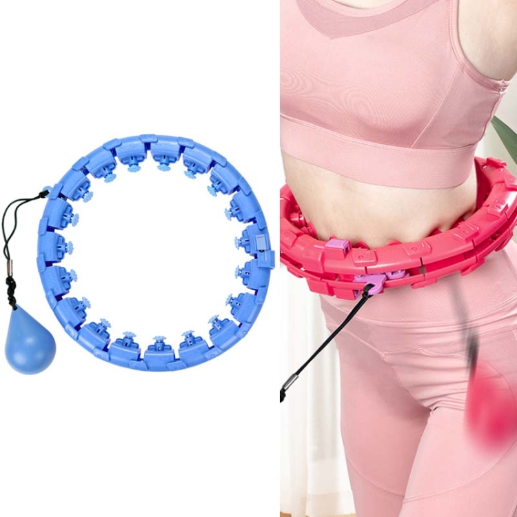 Weighted Fitness Hoop Abdomen Circle, Specification:, 19 Knots (Blue), 19 Knots (Pink), 28 Knots (Purple), 28 Knots (Pink), 28 Knots (Blue)