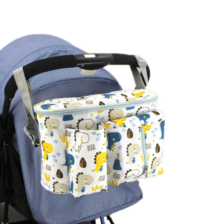 Multifunctional Baby Stroller Storage Bag, White Dinosaur, Yellow Zoo, Green Lamb, White Alpaca, Tibetan Owl, Denglin Deer, Yellow Zoo + Side Pocket, Green Lamb + Side Pocket, White Alpaca + Lateral Pocket, Tibetan Owl + Side Pocket...