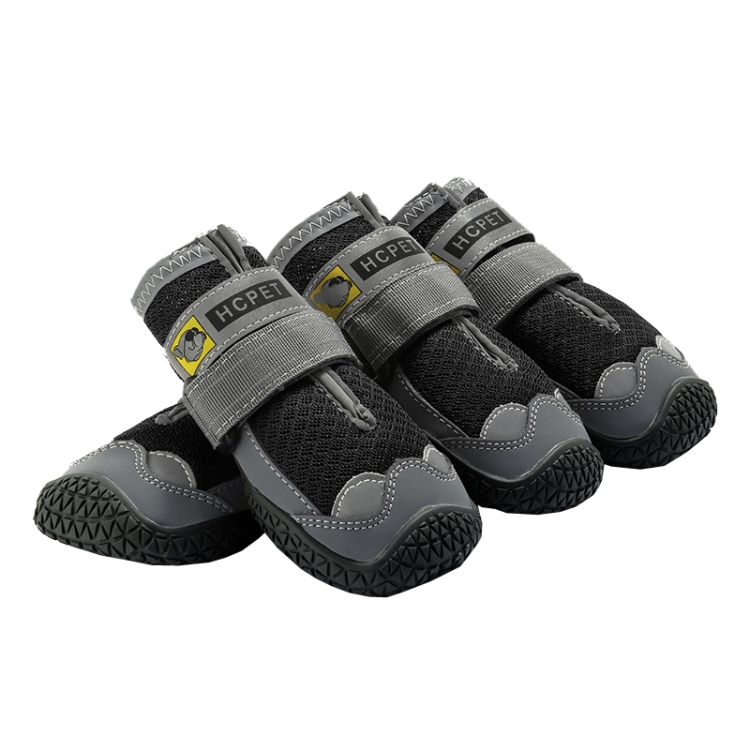 4 PCS / Set HCPET Dog Shoes Breathable Net Dog Shoes, No.1 4cm, No.2 4.5cm, No.3 5cm, No.4 5.5cm