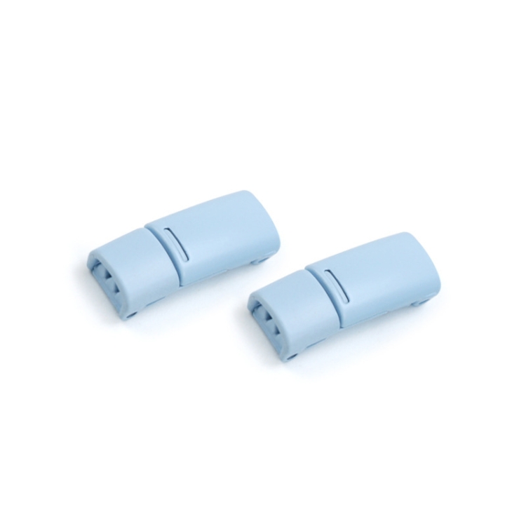 SLK28 Metal Magnetic Buckle Elastic Free Tied Laces, Style: Gold Magnetic Buckle, Sky Blue Magnetic Buckle