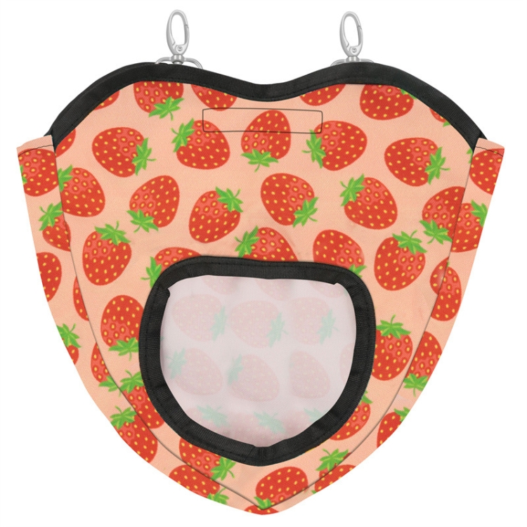 Pet Rabbit Guinea Pig Hanging Feeding Hay Storage Bag, Blue Two-hole, Green Two-hole, Rose Red Two-hole, Purple Two-hole, Blue Four-hole, Green Four-hole, Rose Red Four-hole, Purple Four-hole, Strawberry Four-hole, Strawberry Two-hole, Strawberry One-h...