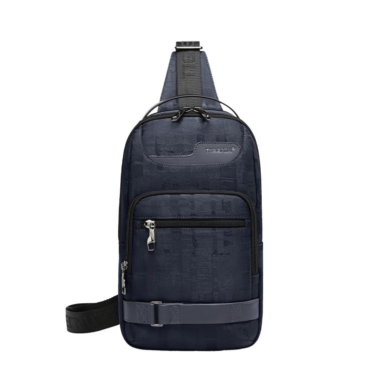 Tigernu T-S8183 Men Leisure Sports Chest Bag Waterproof Multi-Function Messenger Bag, T-S8183 Blue