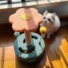 Cat Climbing Rack Small Turntable Cat Scratching Board Toy, Turntable Pink