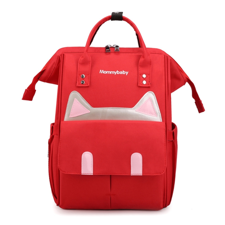 Maternity Bottle Diaper Storage Large Capacity Backpack Mummy Bag, Red, Light Grey, Navy Blue, Black, Light Green, Pink, Bear Pink, Bear Red, Bear Black, Bear Blue, Bear Green