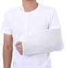MTP-1019 Fracture Fixation Strap Arm Mesh Breathable Forearm Sling, One Size White