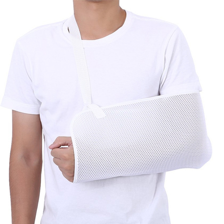 MTP-1019 Fracture Fixation Strap Arm Mesh Breathable Forearm Sling, One Size White