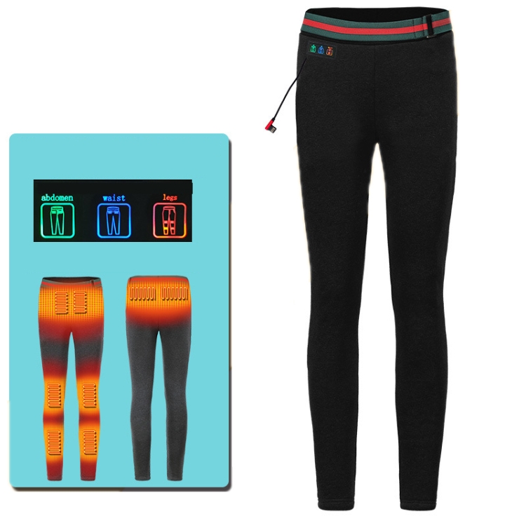 USB Rechargeable Smart Heating Outdoor Thickened Casual Trousers, S, M, L, XL, 2XL, 3XL