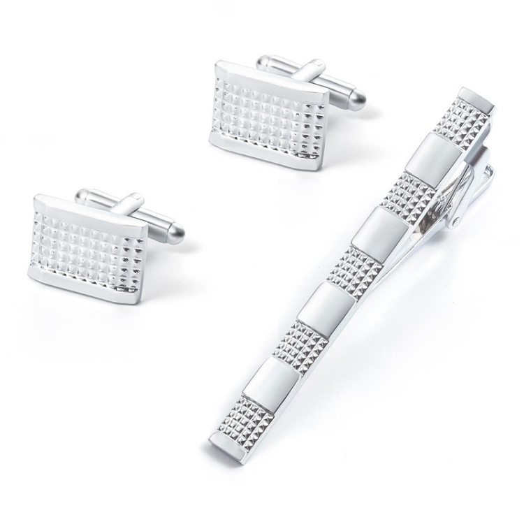 Men Shirt Metal Lavalier Cufflinks Set, SL0016