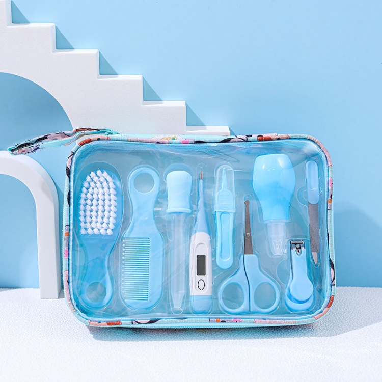 JR-6014 Children Cleaning Care Set Maternal and Baby Grooming Supplies Care Tools, 9pcs/set Blue, 9pcs/set Pink, 10pcs/set Blue, 10pcs/set Pink