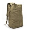 FM308 Large Capacity Outdoor Travel Man Canvas Double Shoulder Backpack Student Schoolbag, Small Khaki, Small Black, Small Green, Large Khaki, Large Black, Large Green