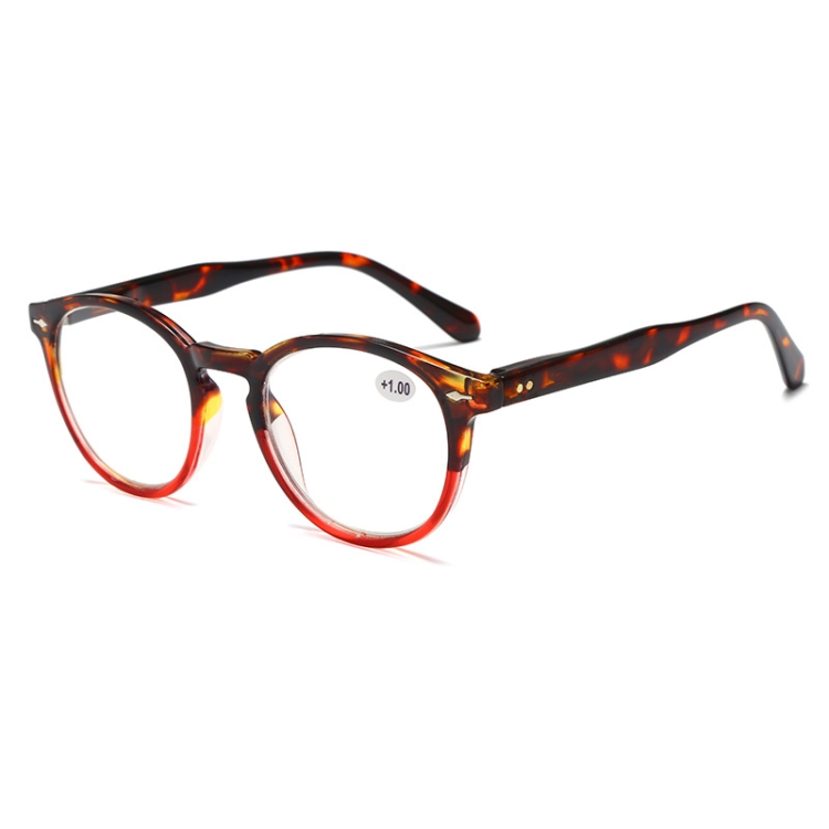Retro Flexible Durable Portability HD Presbyopic Glasses, +400