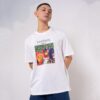 Men Pure Cotton Short Sleeve Guitar Oil Painting Loose All-Match T-Shirt, S, M, L, XL, XXL, XXXL