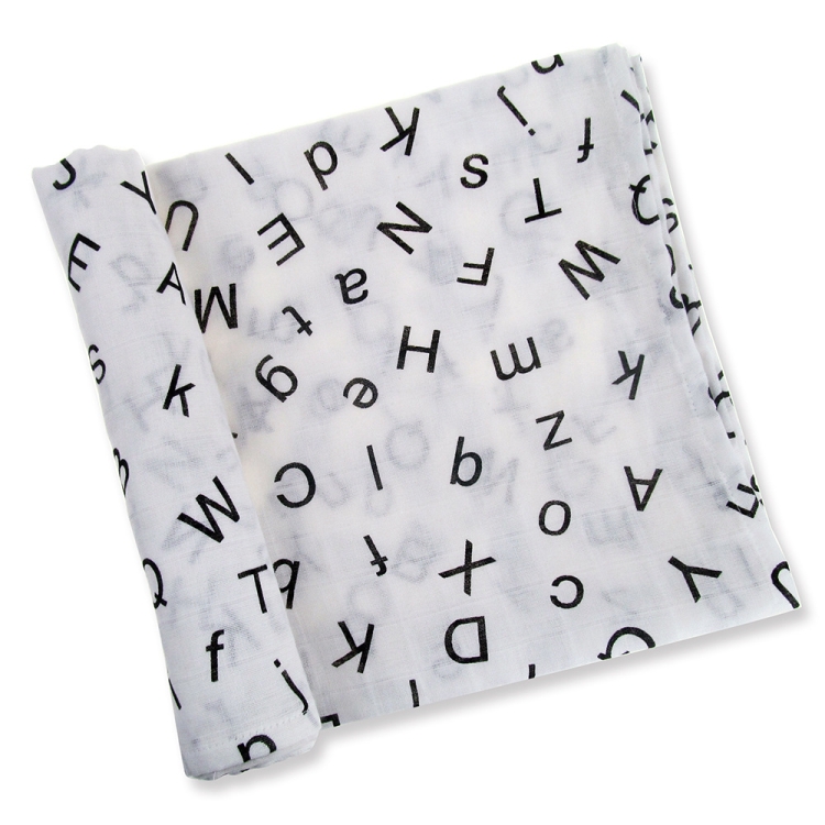 Cartoon Baby Soft Gauze Quilt Swaddle Cotton Bath Towel 117 X 117cm, Letter ABC, Flamingo, Panda, OWL, Triangle, Whale, Unicorn, Yellow Elephant, Color Stars, Potted Plant, Feather, Fish, Christmas Tree, Big Whale, Mask, Dinosaur, Car, +Number, Giraffe...