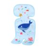 Baby Stroller Mat Seat Cushion Safety Seat Ice Silk Cushion, Five-point Radish Rabbit, Five-point Blue Whale, Five-point Little Green Dragon, Universal Radish Rabbit, Universal Blue Whale, Universal Little Green Dragon