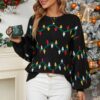 Women Christmas Sweater Sweet Loose Pullover Knit Sweater, S, M, L, XL