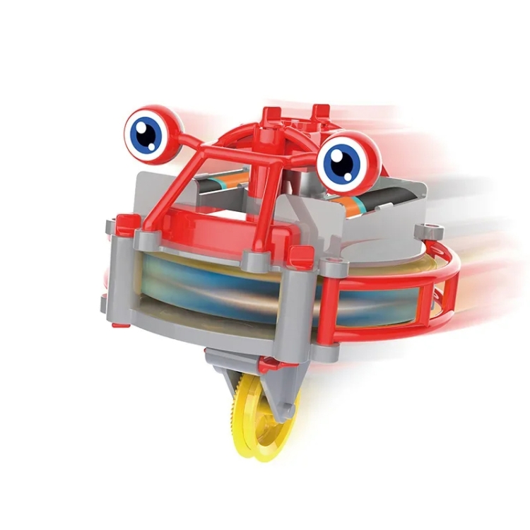 Children Tumbler Unicycle Toys Novelty Gyroscope Machine Playsets, Red, Yellow, Green