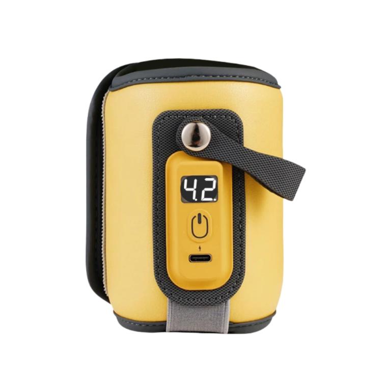 Portable Baby Bottle Heating & Insulating Sleeve with Digital Display USB-C Powered, 5 Adjustable Temperature Settings