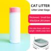 Drawstring Cat Litter Box Liners Kitty Litter Bags Scratch-Resistant Waste Bags With Easy-Pull Handles, 20 Counts 45x32cm, 20 Counts 55x30cm, 20 Counts 65x40cm, 20 Counts 69x40cm, 10 Counts 74x45cm, 10 Counts 79x45cm, 10 Counts 84x45cm