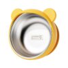 Baby Feeding Bowl with Strong Suction Base, 304 Stainless Steel Inner & Silicone Outer Shell, Spill-Proof Insulated Toddler Training Bowl