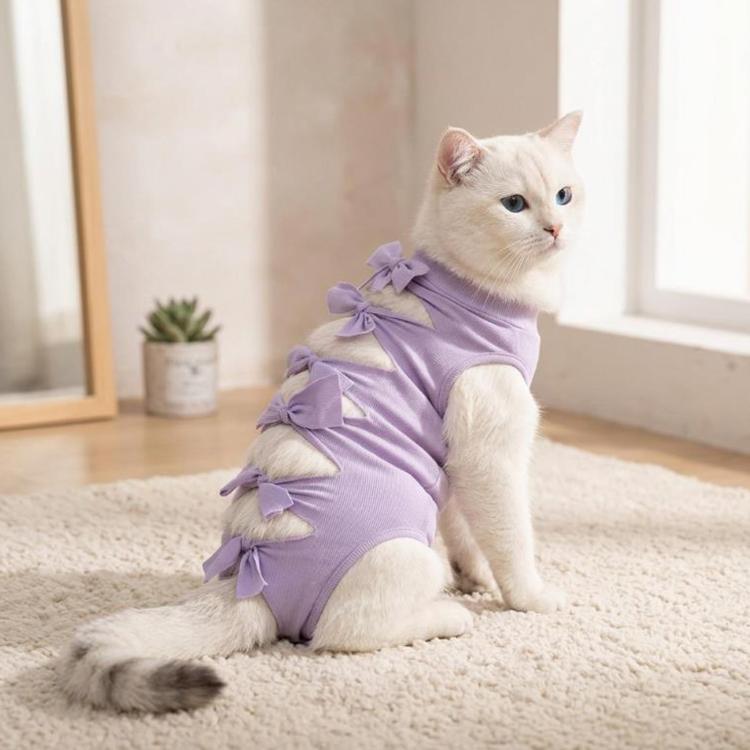 Breathable Anti-Licking Cat Sterilization Surgery Suit, Pet Weaning Anti-Harassment Clothes, S, M, L