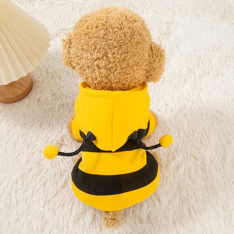 Thickened Leash-Friendly Dog Coat For Fall & Winter Bee-Themed Cat Clothing, S, M, L, XL