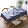 Solid Color PVC Waterproof Oil-Proof And Scald-Proof Disposable Tablecloth, 140x220cm