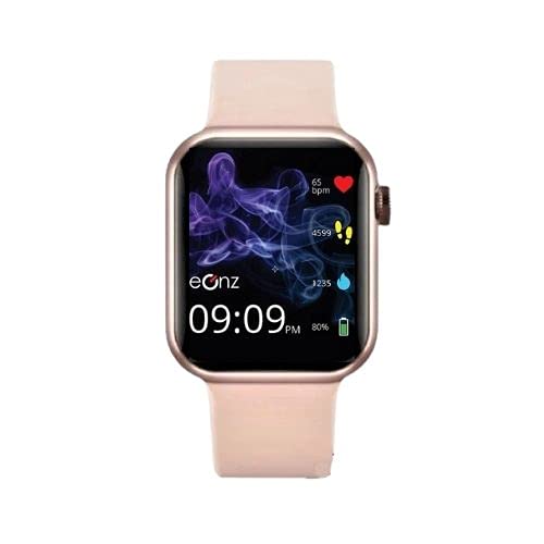 eOnz Elite Smartwatch with 1.79" Super Bright AMOLED Display, 14 Days Battery, SpO2, Blood Pressure and Heart Rate Monitoring, Compatible with Android & iOS, IP68 Water Resistance TRA/UAE Version