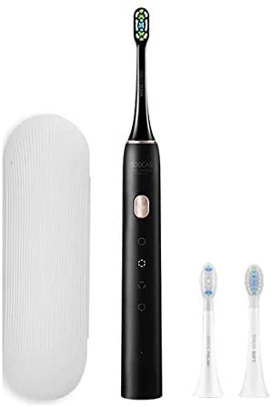 SOOCAS X3U Sonic Electric Toothbrush USB Rechargeable Automatic Ultrasonic IPX7 Waterproof Tooth Brush For Adult Teeth Cleaning (Black)