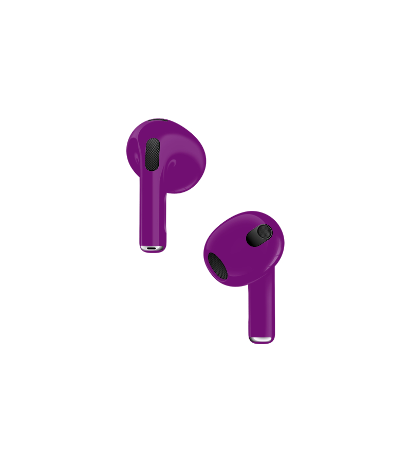 Caviar Customized Airpods 3rd Generation Automotive Grade Scratch Resistant Full Paint Glossy, Violet