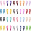 40 Pcs (20 Pairs) 4.5 cm Long Candy Color Solid No Slip Hair Clips for Girls